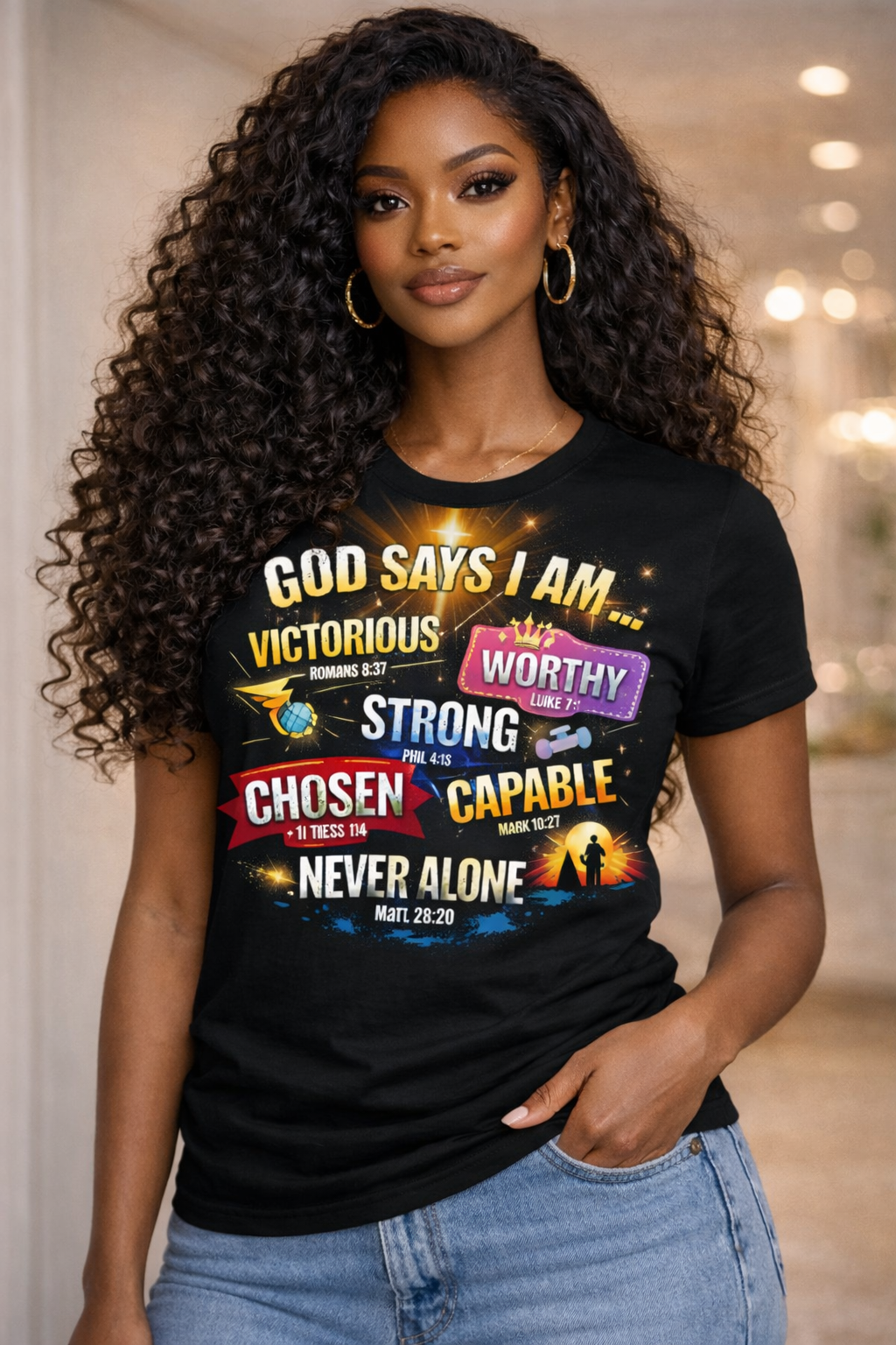 God Says I AM.....Affirmation Tee