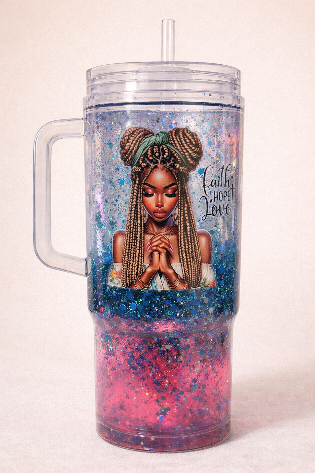 Lava/ Glitter Tumbler