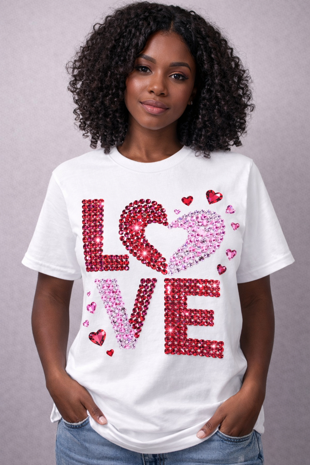 Love Rhinestone Shirt